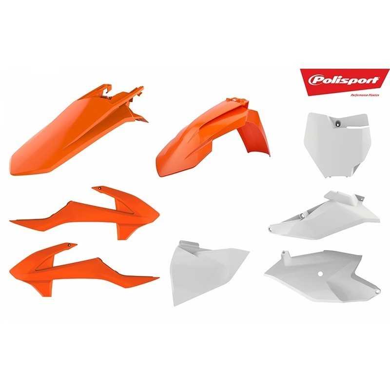 POLISPORT-Kunststoffverkleidungssatz, Original/weiß/grau, für die KTM SX 85 der Modelljahre 2018 bis 2024 POLISPORT-Kunststoffverkleidungssatz, Original/weiß/grau, für die KTM SX 85 der Modelljahre 2018 bis 2024