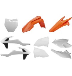 Original-Kunststoffverkleidungssatz von POLISPORT aus dem Jahr 2017 für KTM SX, SXF 125, 150, 250, 350, 450 der Modelljahre 2016