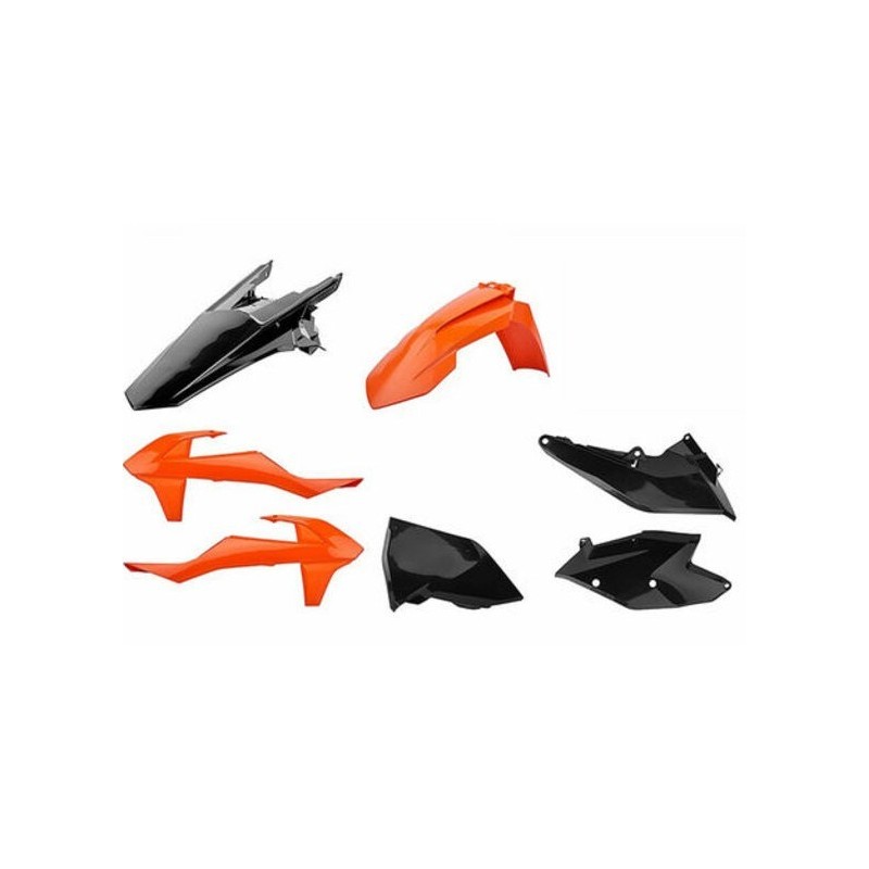 Plastic fairing kit POLISPORT black/origine 19-20 for KTM SX, SXF, SMR 125, 150, 250, 350, 450 from 2019 to 2022
