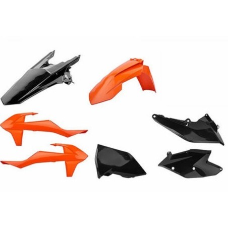 Kit plastique carénage POLISPORT noir pour KTM SX, SXF, SMR 125, 150, 250, 350, 450 de 2019 à 2022