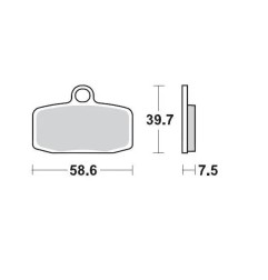MOTO-MASTER Racing Offroad brake pads for Motocross HUSQVARNA, KTM