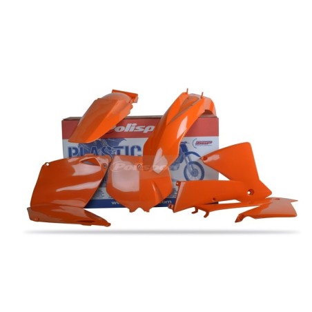 Plastic fairing kit POLISPORT original/orange for KTM SX, EXC 125, 200, 250, 300 from 2001 to 2003