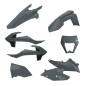 Grey POLISPORT plastic fairing kit for KTM XCW, EXC, EXCF 125, 150, 250, 300, 350, 450, 500 from 2017 to 2020