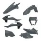 POLISPORT-Kunststoffverkleidungssatz in Grau für KTM XCW, EXC, EXCF 125, 150, 250, 300, 350, 450, 500 der Modelljahre 2017 bis 2