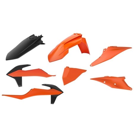 Kit plastique carénage POLISPORT origine pour KTM EXC, EXCF, XC, XCF 150, 250, 300, 350, 450, 500 de 2020 à 2023