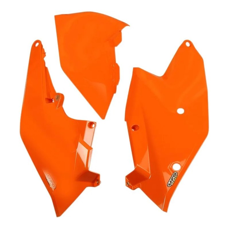 Paneles laterales de repuesto UFO para KTM EXC 250, EXC 250 TPI, EXC 300, EXC 300 TPI de 2017 a 2019