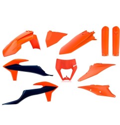 Kit de carenado de plástico original POLISPORT para KTM EXCF, EXC 150, 250, 350, 450, 500 de 2020 a 2023
