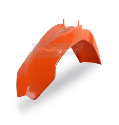 Garde boue avant POLISPORT orange pour KTM SX, EXC, EXCE 125, 200, 250, 300, 450, 525 de 1998 à 2008