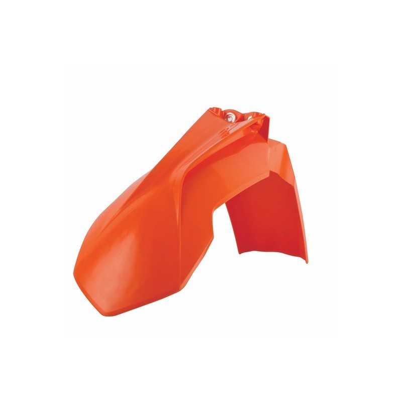 POLISPORT orange front mudguard for KTM SX, SXF, EXC, EXCF 125, 200, 250, 300, 350, 450, 500 from 2013 to 2016