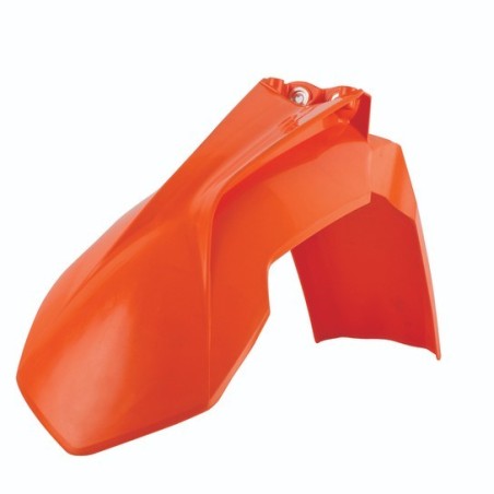 Garde boue avant POLISPORT orange pour KTM SX, SXF, EXC, EXCF 125, 200, 250, 300, 350, 450, 500 de 2013 à 2016