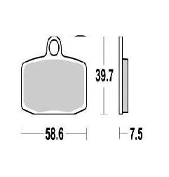 Nitro MOTO-MASTER brake pads for Motocross GAS GAS, HUSQVARNA, KTM, SHERCO