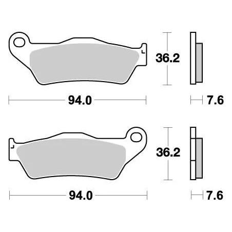 Nitro MOTO-MASTER brake pads for Motocross BENELLI, BMW, GAS GAS, HONDA, HUSABERG, HUSQVARNA