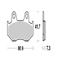 Plaquettes de frein Nitro MOTO-MASTER pour XL 250 R, XL 350 R, XL 600 L, XL 600 LM, XL 600 R...