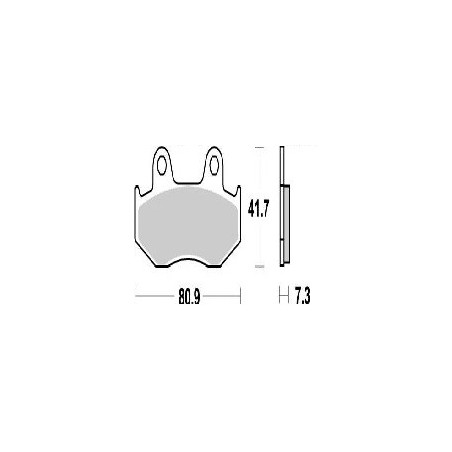 Nitro MOTO-MASTER brake pads for Motocross XL 250 R, XL 350 R, XL 600 L, XL 600 LM, XL 600 R...