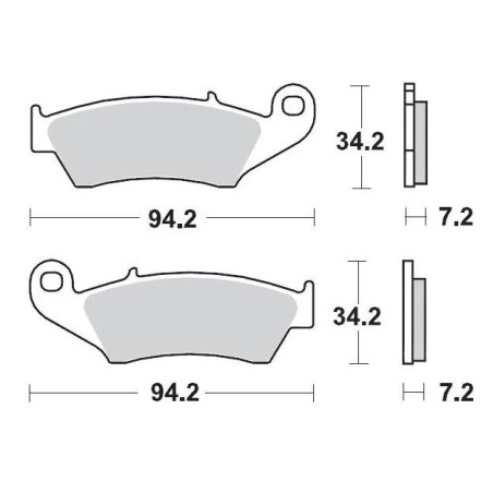 Nitro Sport MOTO-MASTER brake pads for Motocross APRILIA, BETA, CANNONDALE, GAS GAS, HONDA