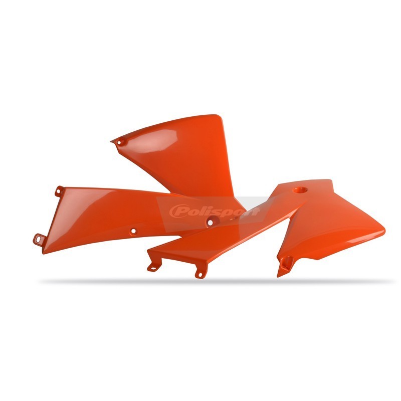 Aletas de radiador POLISPORT naranja para KTM SX, EXC 125, 200, 250, 300 de 2001 a 2004 Aletas de radiador POLISPORT naranja para KTM SX, EXC 125, 200, 250, 300 de 2001 a 2004