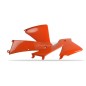 Ouies de radiateur POLISPORT orange pour KTM SX, EXC 125, 200, 250, 300 de 2001 à 2004