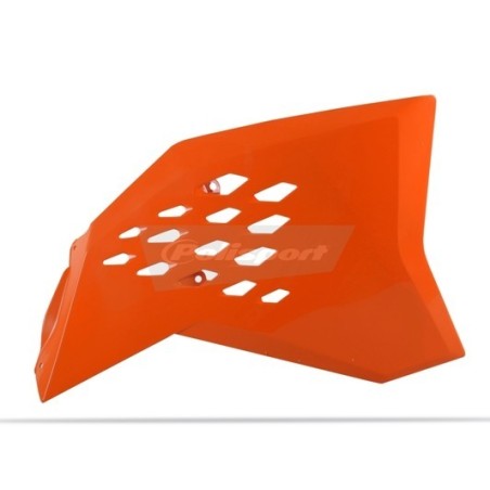 Ouies de radiateur POLISPORT pour KTM EXC, EXCE, SX, SXF 125, 144, 200, 250, 300, 400, 450, 505 de 2007 à 2011