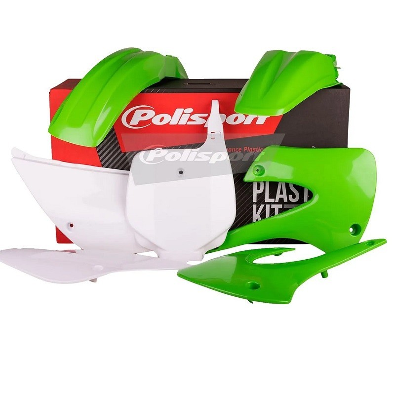 Kit carrosserie POLISPORT pour KAWASAKI KX 85 17/14, KX 85 I 17/14, KX 85 II 19/16 de 2001 à 2013 Kit carrosserie POLISPORT pour KAWASAKI KX 85 17/14, KX 85 I 17/14, KX 85 II 19/16 de 2001 à 2013
