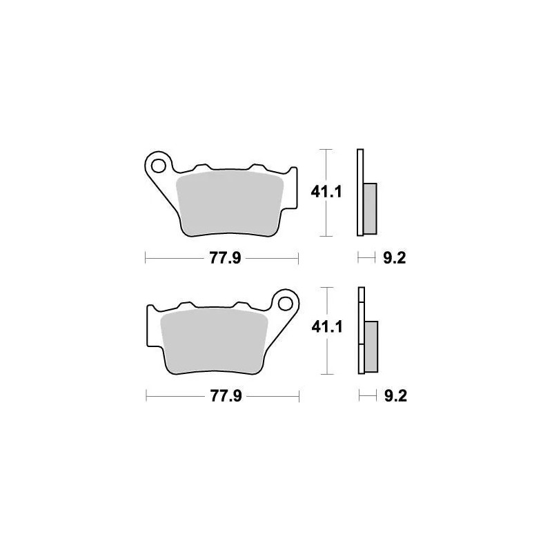 Nitro MOTO-MASTER brake pads for Motocross BENELLI, GAS GAS, HONDA, HUSABERG, HUSQVARNA, KTM
