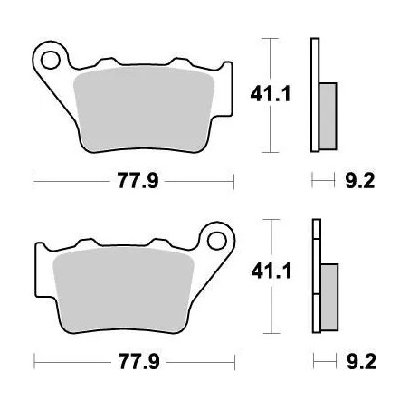 Pastillas de freno Nitro MOTO-MASTER para Motocross BENELLI, GAS GAS, HONDA, HUSABERG, HUSQVARNA, KTM