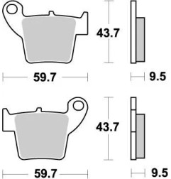 Plaquettes de frein Nitro MOTO-MASTER pour FANTIC, HONDA, TM RACING