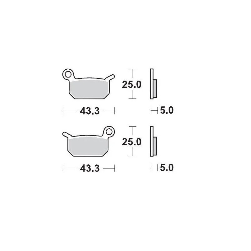 Plaquettes de frein MOTO-MASTER pour Motocross COBRA MOTO, GAS GAS, HUSQVARNA, KTM Plaquettes de frein MOTO-MASTER pour Motocross COBRA MOTO, GAS GAS, HUSQVARNA, KTM