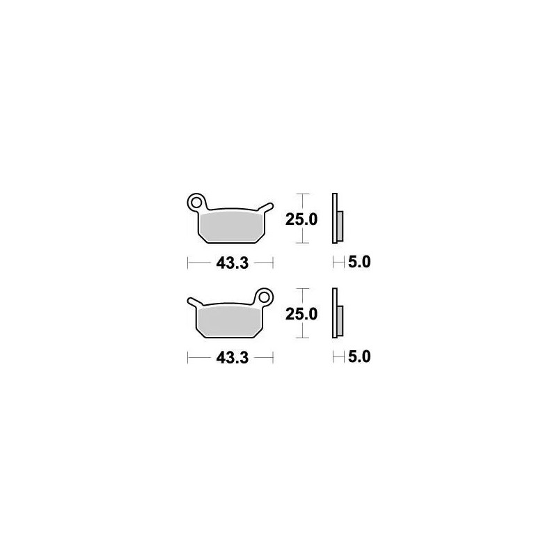 Plaquettes de frein Nitro MOTO-MASTER pour Motocross COBRA MOTO, GAS GAS, HUSQVARNA, KTM