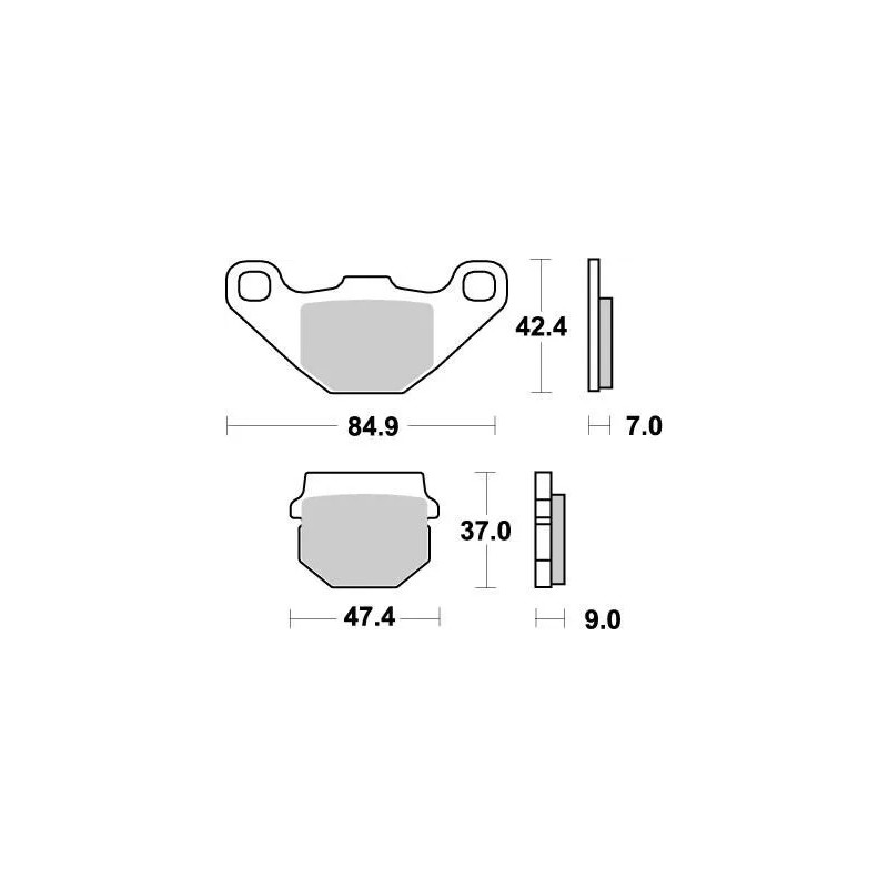 Nitro MOTO-MASTER brake pads for Motocross KAWASAKI, SUZUKI