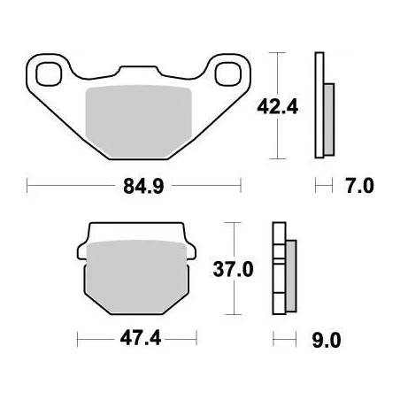 Plaquettes de frein Nitro MOTO-MASTER pour KAWASAKI, SUZUKI