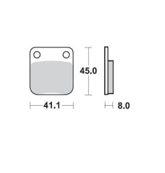 MOTO-MASTER brake pads for Motocross HUSQVARNA, KAWASAKI, SUZUKI