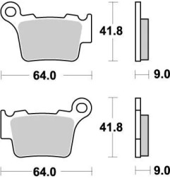 Pastillas de freno Nitro MOTO-MASTER para Motocross BMW, GAS GAS, HONDA, HUSABERG, HUSQVARNA, KTM