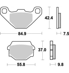 Pastillas de freno Nitro MOTO-MASTER para Motocrss HUSABERG, HUSQVARNA, KAWASAKI