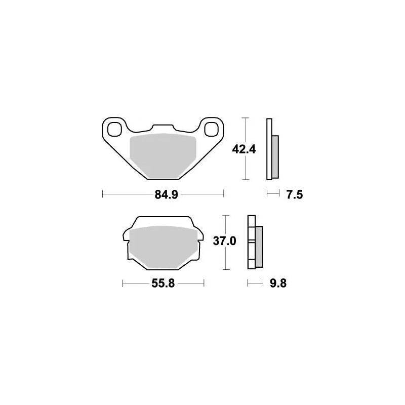 Plaquettes de frein Nitro MOTO-MASTER pour Motocrss HUSABERG, HUSQVARNA, KAWASAKI Plaquettes de frein Nitro MOTO-MASTER pour Motocrss HUSABERG, HUSQVARNA, KAWASAKI