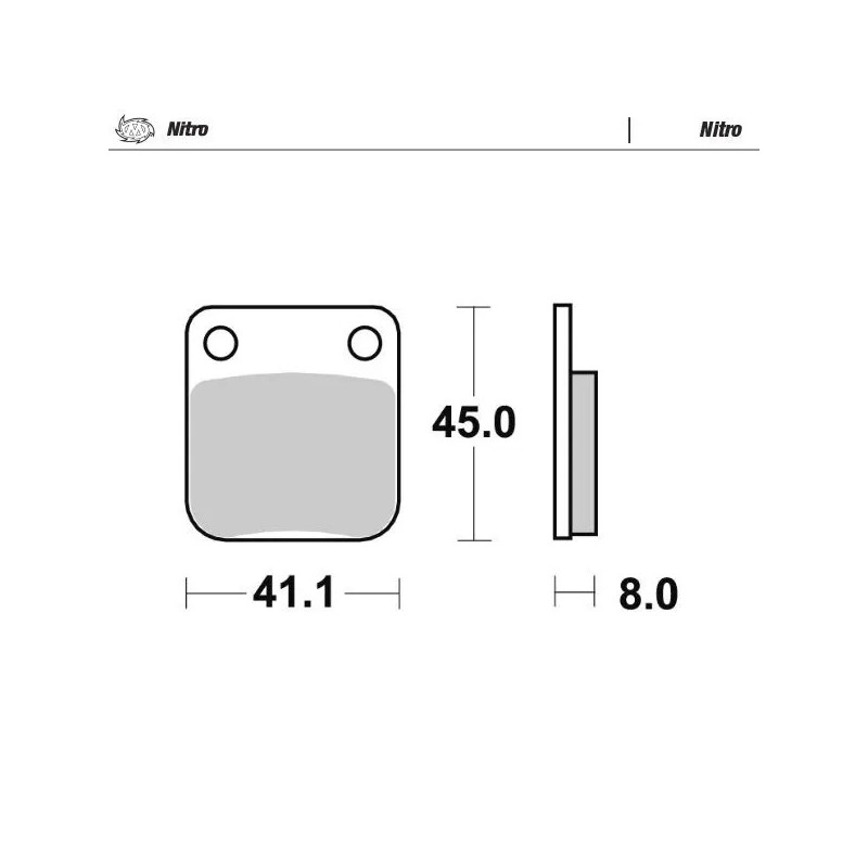 Nitro MOTO-MASTER brake pads for Motocross HUSQVARNA, HYOSUNG, KAWASAKI, SUZUKI Nitro MOTO-MASTER brake pads for Motocross HUSQVARNA, HYOSUNG, KAWASAKI, SUZUKI