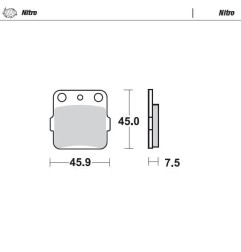 MOTO-MASTER brake pads for Motocross KAWASAKI KE, KLX, KX