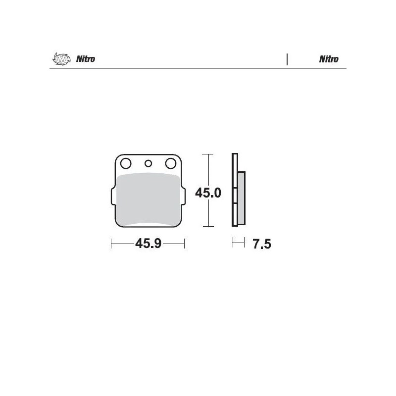 MOTO-MASTER brake pads for Motocross KAWASAKI KE, KLX, KX