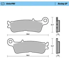 MOTO-MASTER-Bremsbeläge für FANTIC, YAMAHA – Art.-Nr. 099822