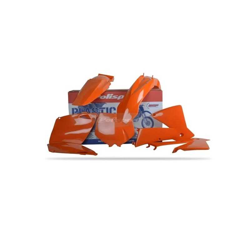 Polisport -Standard-Kunststoffsatz für KTM EXC 125, EXC 200, EXC 250, EXC 250 RACING, EXC 300, EXC 380, EXC 400 der Modelljahre 