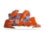Polisport -Standard-Kunststoffsatz für KTM EXC 125, EXC 200, EXC 250, EXC 250 RACING, EXC 300, EXC 380, EXC 400 der Modelljahre 