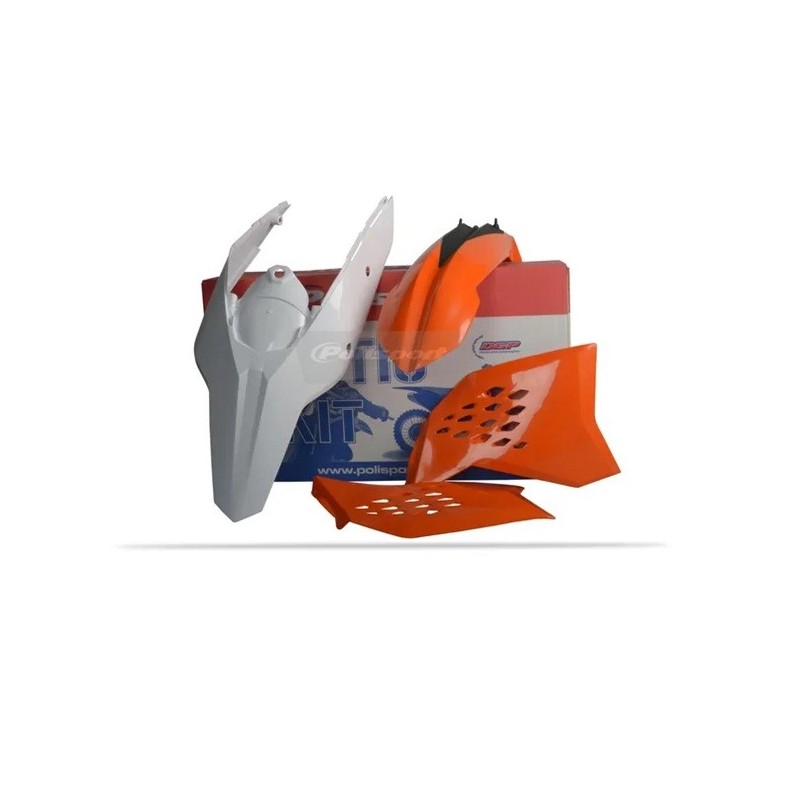 Kits completos de plástico POLISPORT para KTM EXC 125, EXC 200, EXC 250, EXC 300, EXC 400, EXC 450, EXC 530 de 2008 a 2011