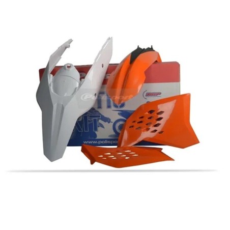 Complete POLISPORT plastic kits for KTM EXC 125, EXC 200, EXC 250, EXC 300, EXC 400, EXC 450, EXC 530 from 2008 to 2011