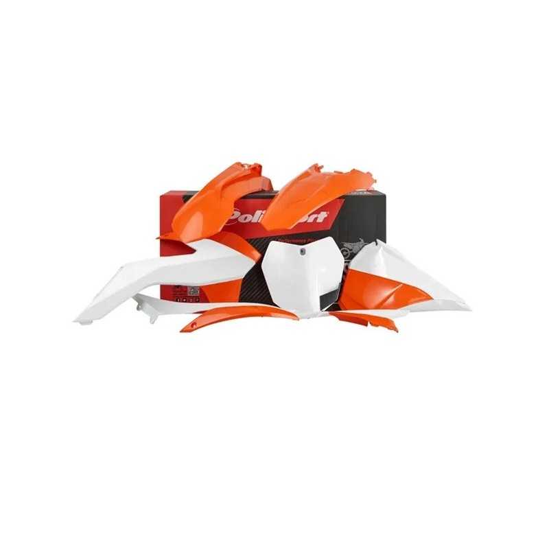 Komplette POLISPORT-Kunststoffsätze für KTM EXC 125, EXC 200, EXC 250, EXC 300, EXC 450, EXC 500 und EXC-F 250 der Modelljahre 2