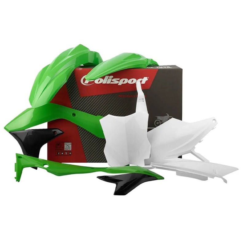 Kit carrosserie POLISPORT pour HUSQVARNA, KAWASAKI, FC 350, KX 450 F Kit carrosserie POLISPORT pour HUSQVARNA, KAWASAKI, FC 350, KX 450 F
