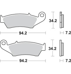 SBS-Bremsbeläge für APRILIA, BETA, CANNONDALE, GAS GAS, HM MOTO, HONDA – Art.-Nr. 694SI