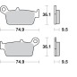 SBS -Bremsbeläge für GAS GAS, HM MOTO, HONDA, KAWASAKI, SUZUKI, TM RACING