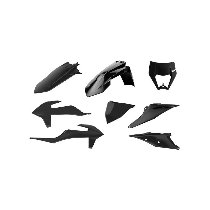 Kits plastique complets POLISPORT pour KTM, EXC 150 TPI , EXC 300 TPI, EXC-F 250, EXC-F 350, EXC-F 450 de 2020 à 2023