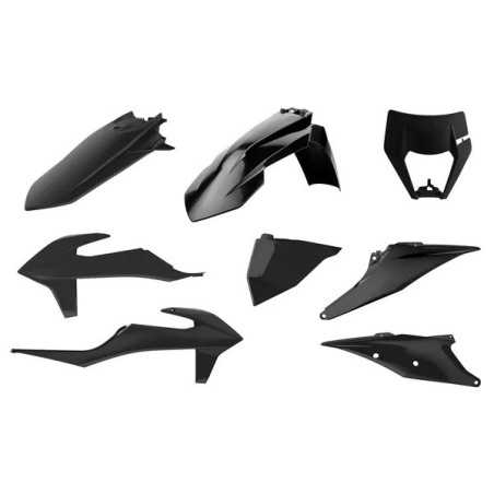 Komplette POLISPORT-Kunststoffsätze für KTM, EXC 150 TPI, EXC 300 TPI, EXC-F 250, EXC-F 350, EXC-F 450 der Modelljahre 2020 bis 
