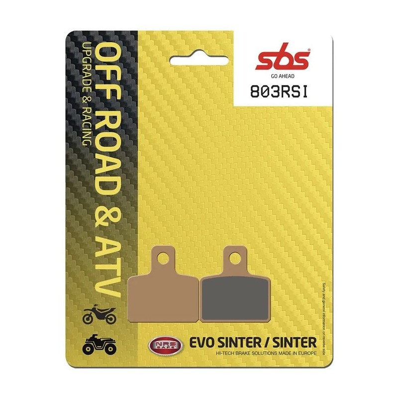 Plaquettes de frein RSI SBS pour Motocross APRILIA, GAS GAS, HONDA, HUSQVARNA, JOTAGAS, SCORPA, SHERCO, TRS Plaquettes de frein RSI SBS pour Motocross APRILIA, GAS GAS, HONDA, HUSQVARNA, JOTAGAS, SCORPA, SHERCO, TRS