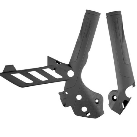 Protections de cadre POLISPORT pour KTM EXC 125, EXC 200, EXC 250, EXC 300, EXC 450, EXC 500 de 2011 à 2016